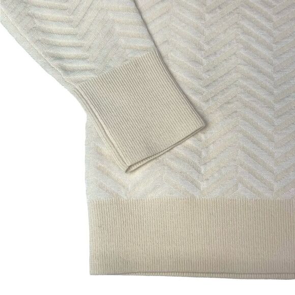 Theory Hannalor Evian Wool Blend Jacquard Sweater Sz S - Picture 6 of 8